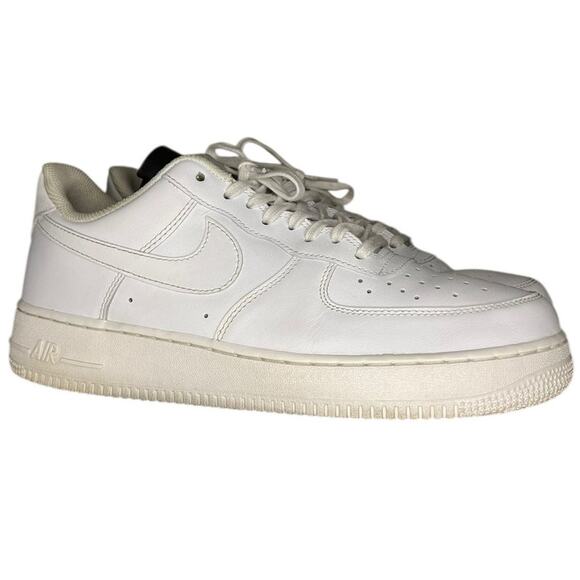 Womens Nike Air Force 1 07 DD8959-100 Leather Athletic Sneaker Shoes SZ 12 White - Picture 3 of 6